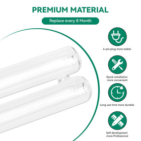FKBYM 2G11 4-pin base UV bulb for HVAC UV-light fixtures
