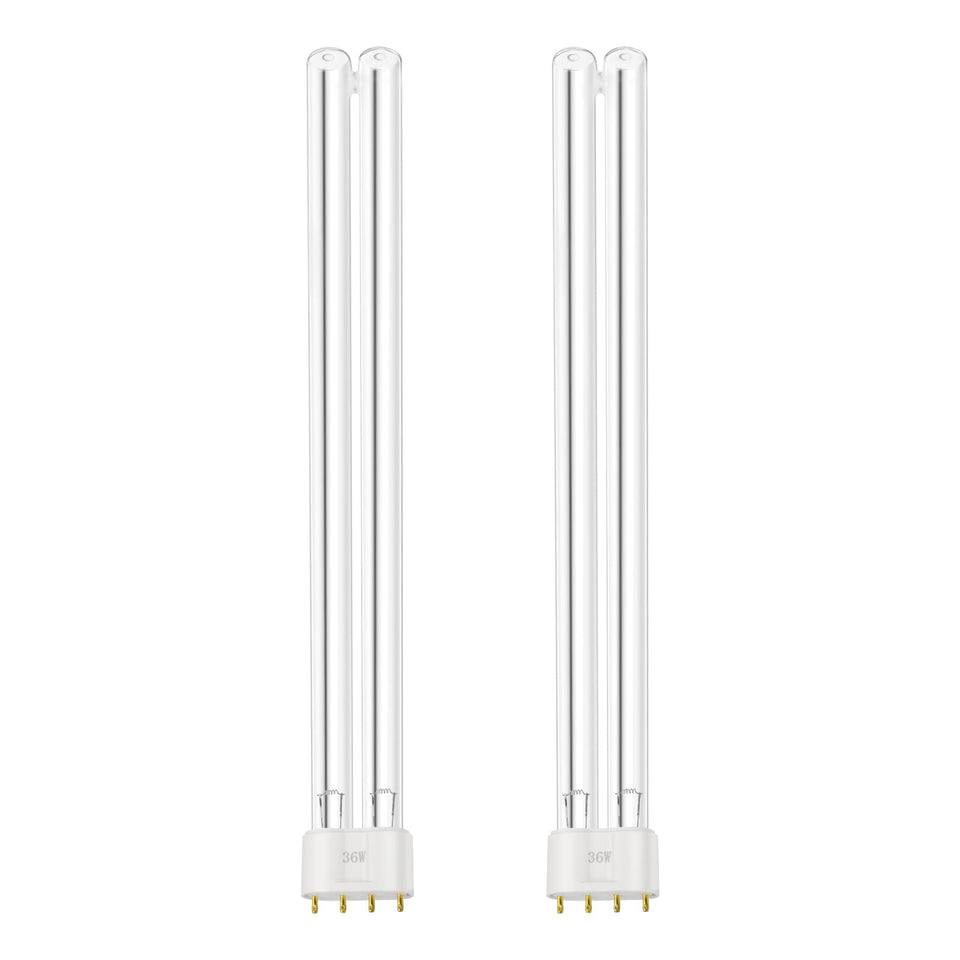 FKBYM 2-pack 36W UV bulbs for quick pond and aquarium replacement