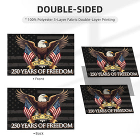 FKCQRJW 250th anniversary flag brass grommets close-up for secure outdoor hanging