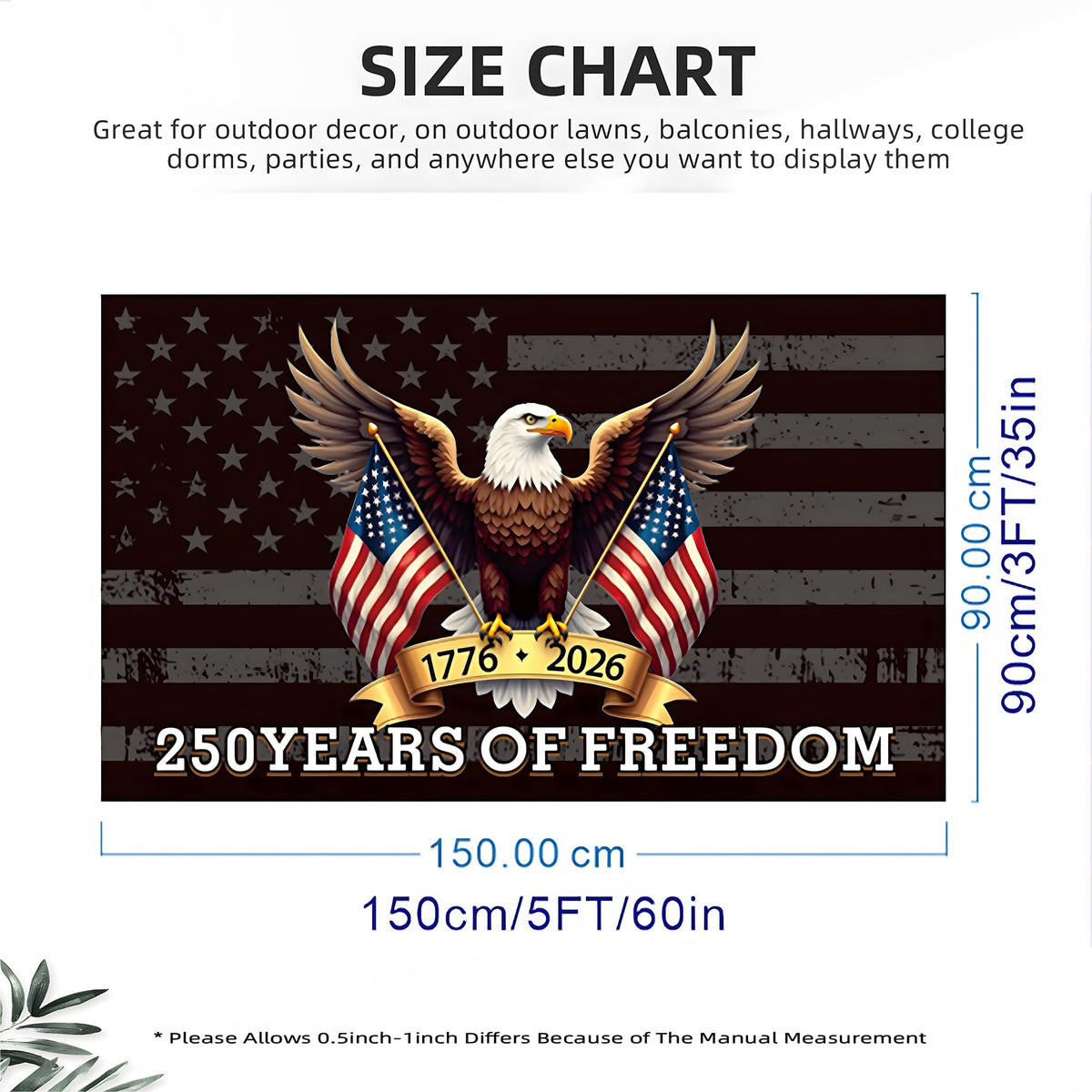 FKCQRJW 250th anniversary flag close-up of double-sided print showing vibrant colors