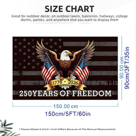FKCQRJW 250th anniversary flag close-up of double-sided print showing vibrant colors