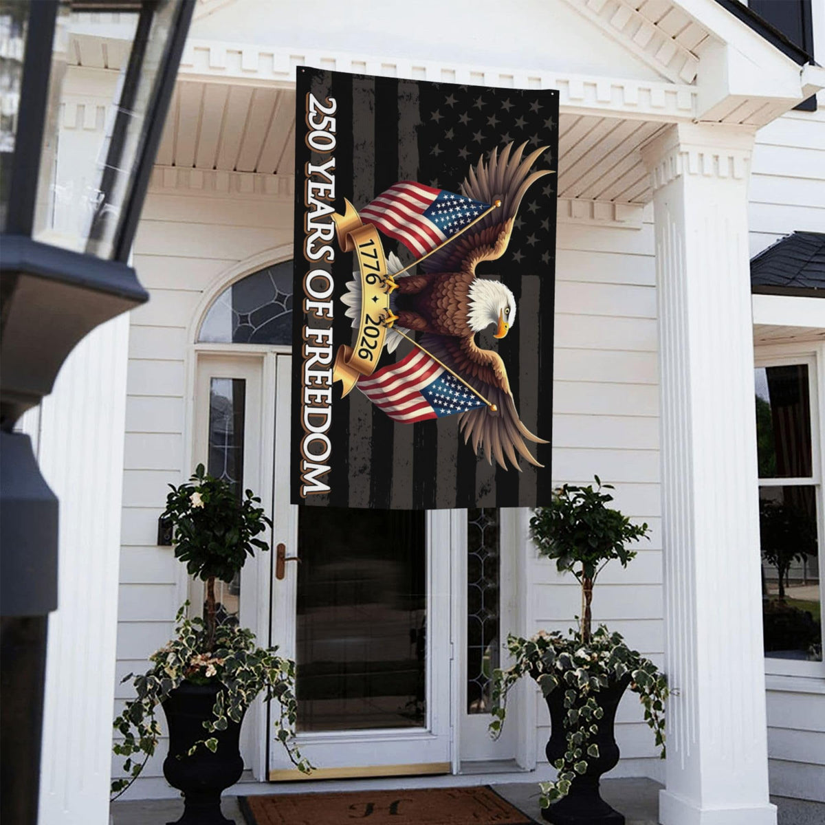 FKCQRJW 250th anniversary flag outdoor weather-ready fabric withstands rain and sun