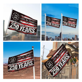 FKCQRJW we the people phrase detail on 250th anniversary flag