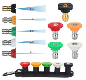 FKKWUOT 25-degree nozzle tip balances power and coverage for general cleaning.