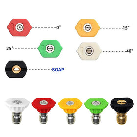 FKKWUOT 40-degree nozzle tip covers larger areas with gentler cleaning.