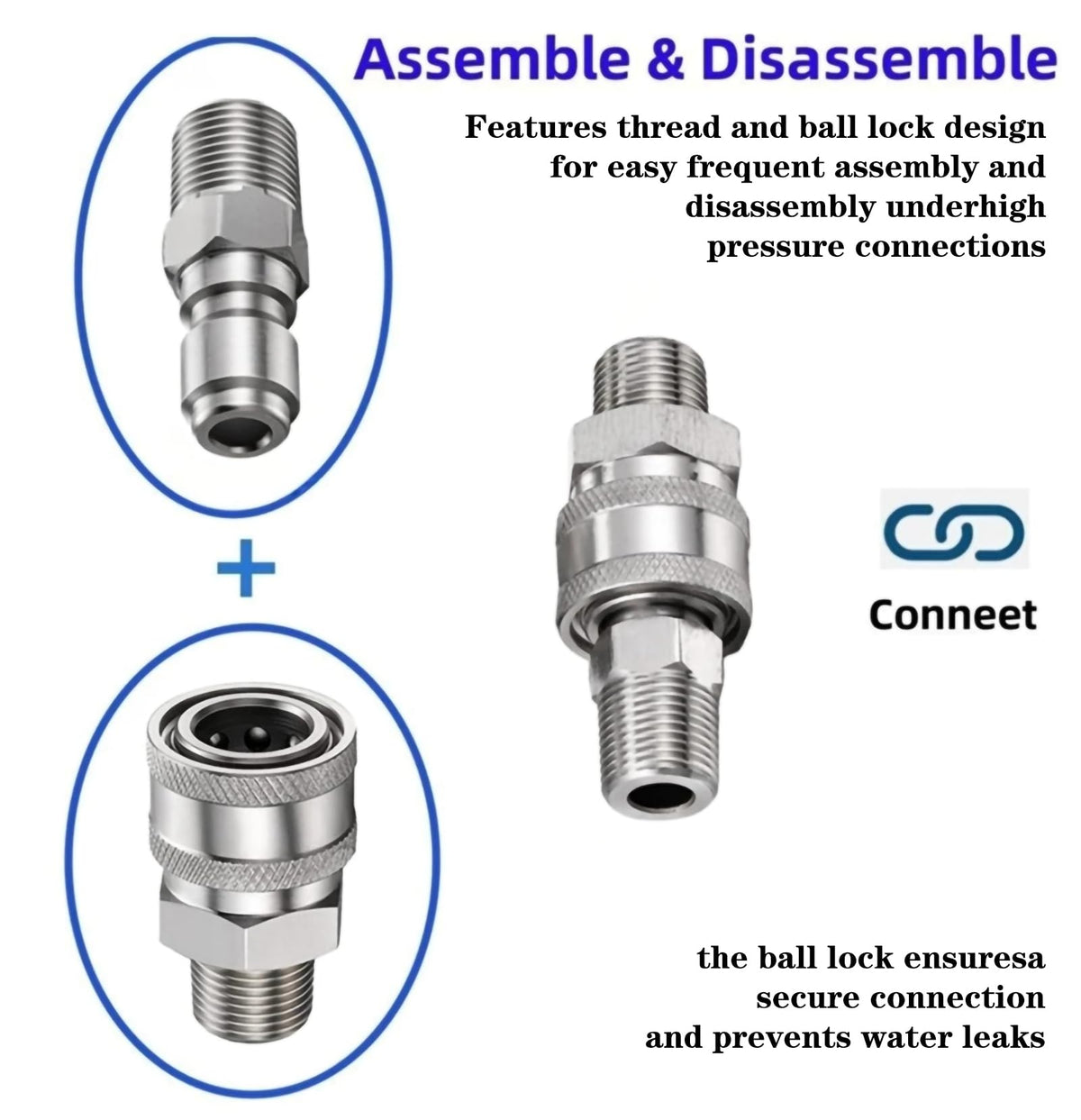 FKKWUOT threaded NPT connectors provide reliable seals for common fittings.