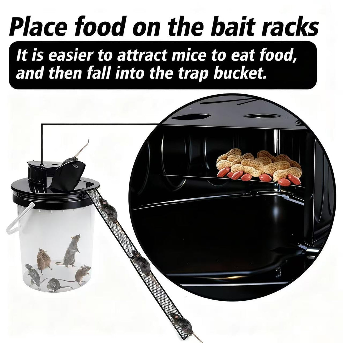 FKXQJS bait tray inside demonstrates secure bait placement