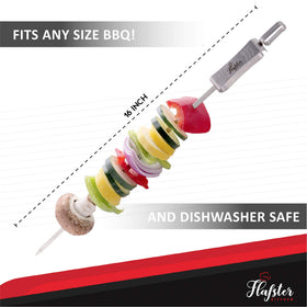 FLAFSTER KITCHEN dishwasher-safe kebab skewers for quick cleanup