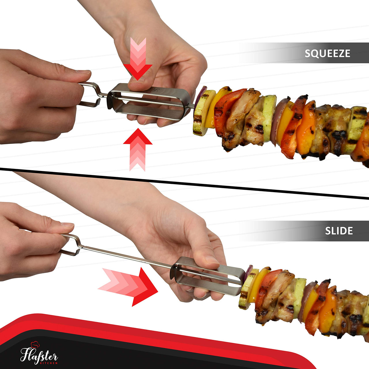 FLAFSTER KITCHEN stainless steel 304 skewers resist rust and last longer