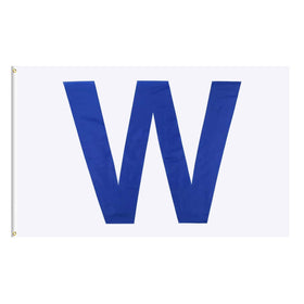 Flagburg Chicago W Win flag 2x3ft for versatile outdoor and indoor display