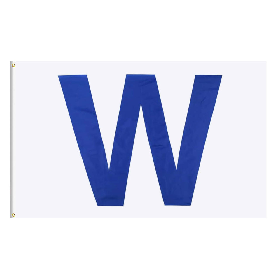 Flagburg Chicago W Win flag 2x3ft for versatile outdoor and indoor display