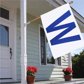 Flagburg Chicago W Win flag with brass grommets for secure hanging