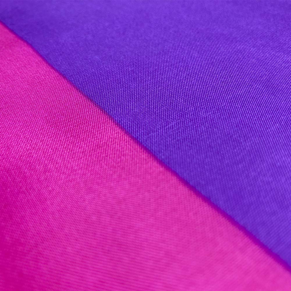 Flaglink bisexual flag header area with brass grommets for secure hanging.