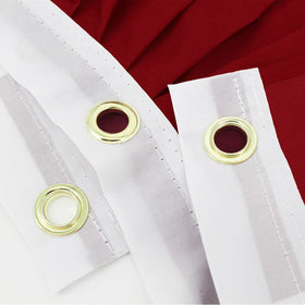 Flaglink brass grommets enable quick setup on flagpoles