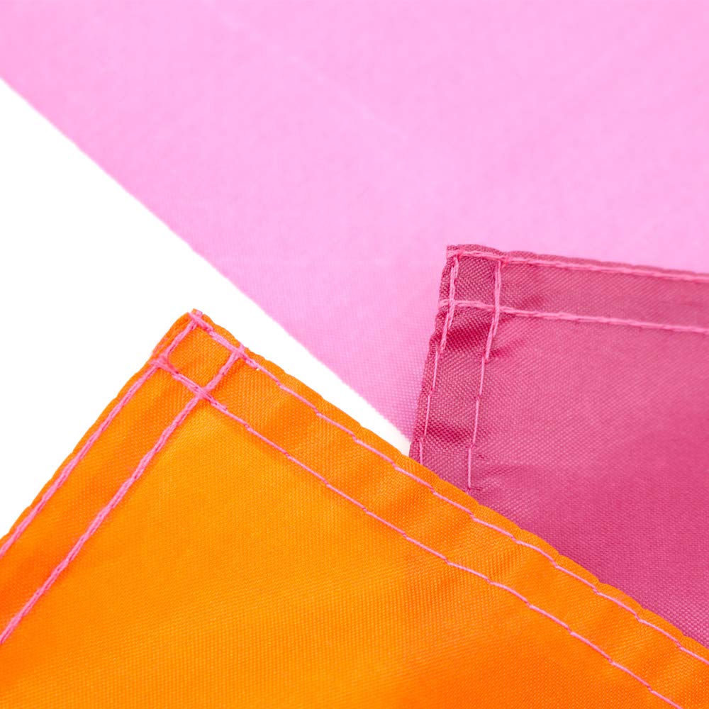 Flaglink Les Pride Flag 3x5ft UV-resistant-dye keeps colors bright.