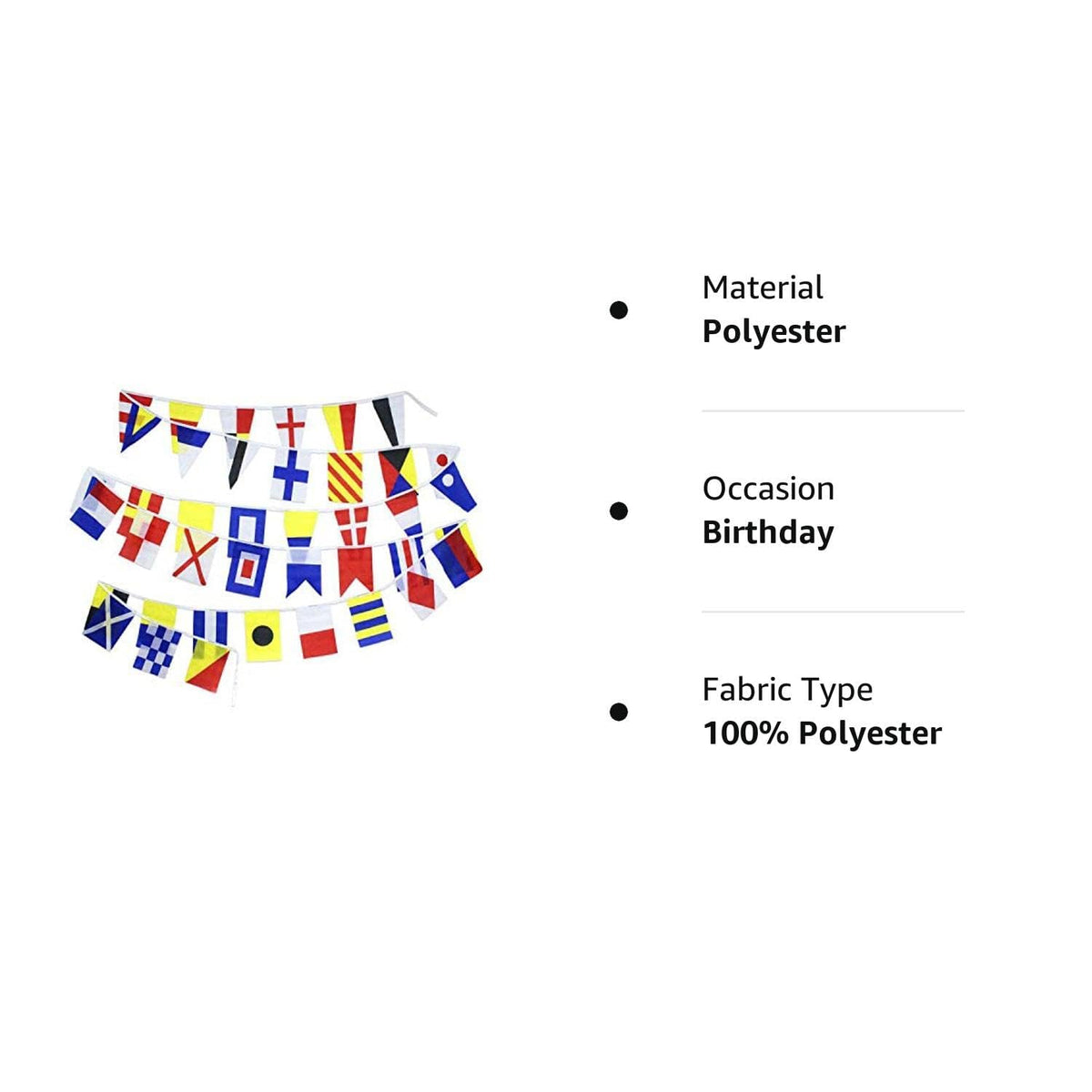 Flaglink outdoor nautical flags on patio mast for festive vibe