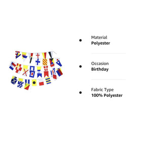 Flaglink outdoor nautical flags on patio mast for festive vibe
