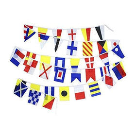 Flaglink 8x12 inch polyester signal flags close-up showing durability