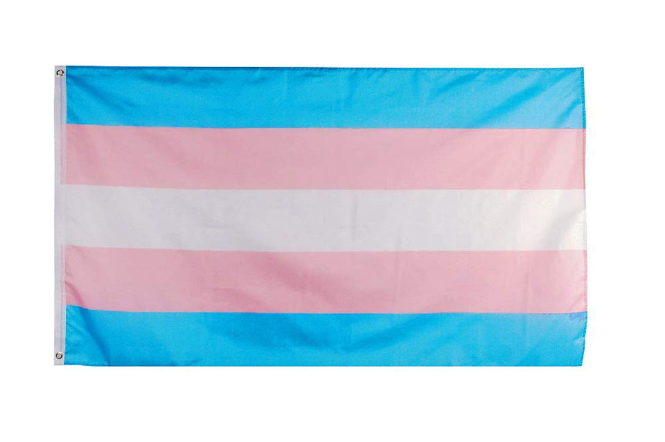 Flaglink transgender flag 3x5 ft for outdoor display with sturdy construction.
