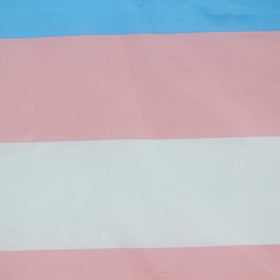 Flaglink transgender flag colors stay bright with UV-resistant dyes.