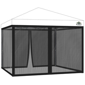 FLAGLY 10x10 netting on a pop-up canopy creates a bug-free lounging area