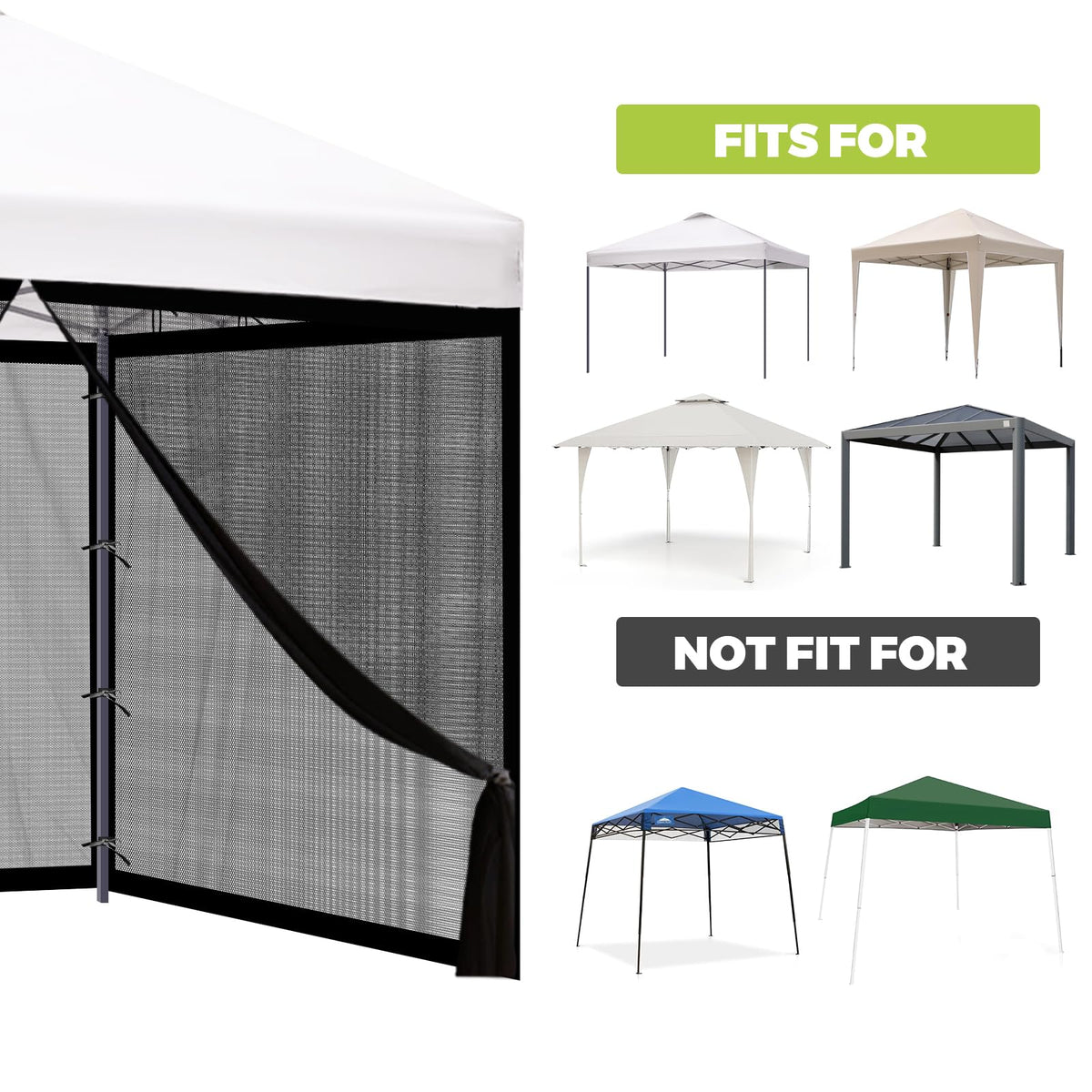 Enclosed space by FLAGLY netting keeps mosquitoes outside
