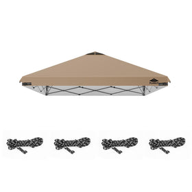 Flagly replacement canopy top in khaki for durable outdoor shade.