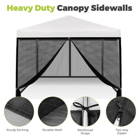 FLAGLY 10x10 netting anchors securely with attached straps