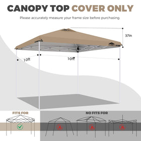Flagly silver-coated canopy reflecting sunlight to help keep interior cooler.