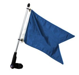 Flagpole-To-Go anti-furl swivel clips close-up reduce flag flutter
