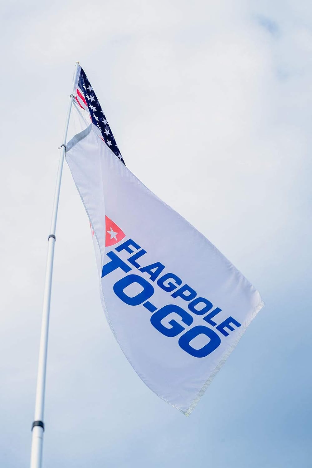 Flagpole-To-Go at tailgates promotes team branding and presence.