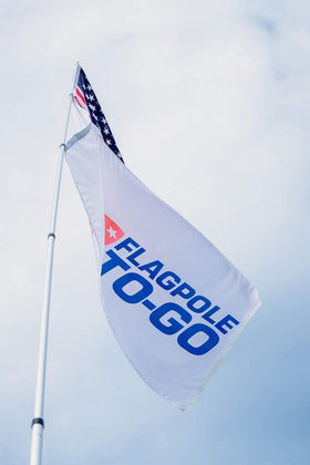 Flagpole-To-Go at tailgates promotes team branding and presence.