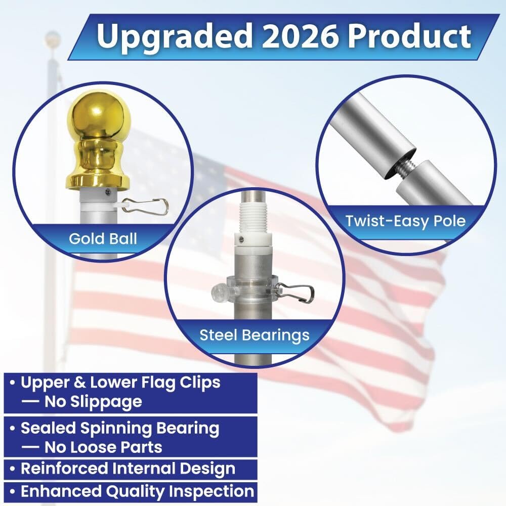 Flags Importer upper and lower flag clips secure flags safely