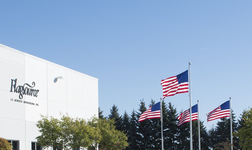 FlagSource Minnesota flag fade-resistant colors endure sun and rain.