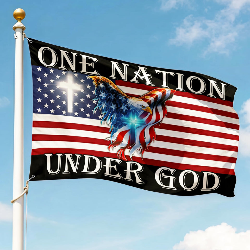 FLAGWIX 3x5 patriotic flag double-sided for vivid outdoor display.