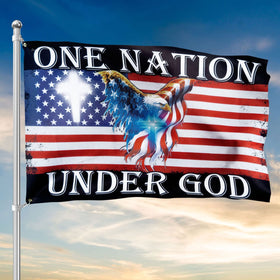 FLAGWIX UV-resistant waterproof flag for year-round outdoor use.