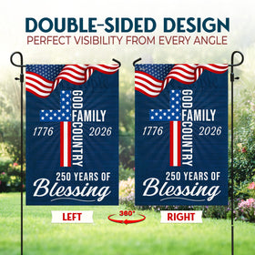 FLAGWIX American 250 Years Blessing Flag detailed stitching highlights premium craft