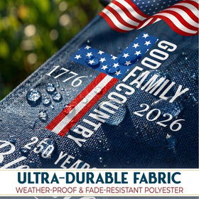 FLAGWIX American 250 Years Blessing Flag ideal for outdoor use in bright conditions