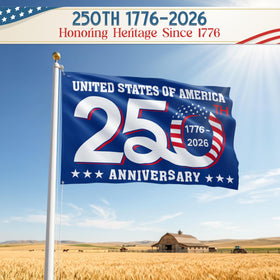 FLAGWIX American 250 Years flag suitable for indoor and outdoor display.