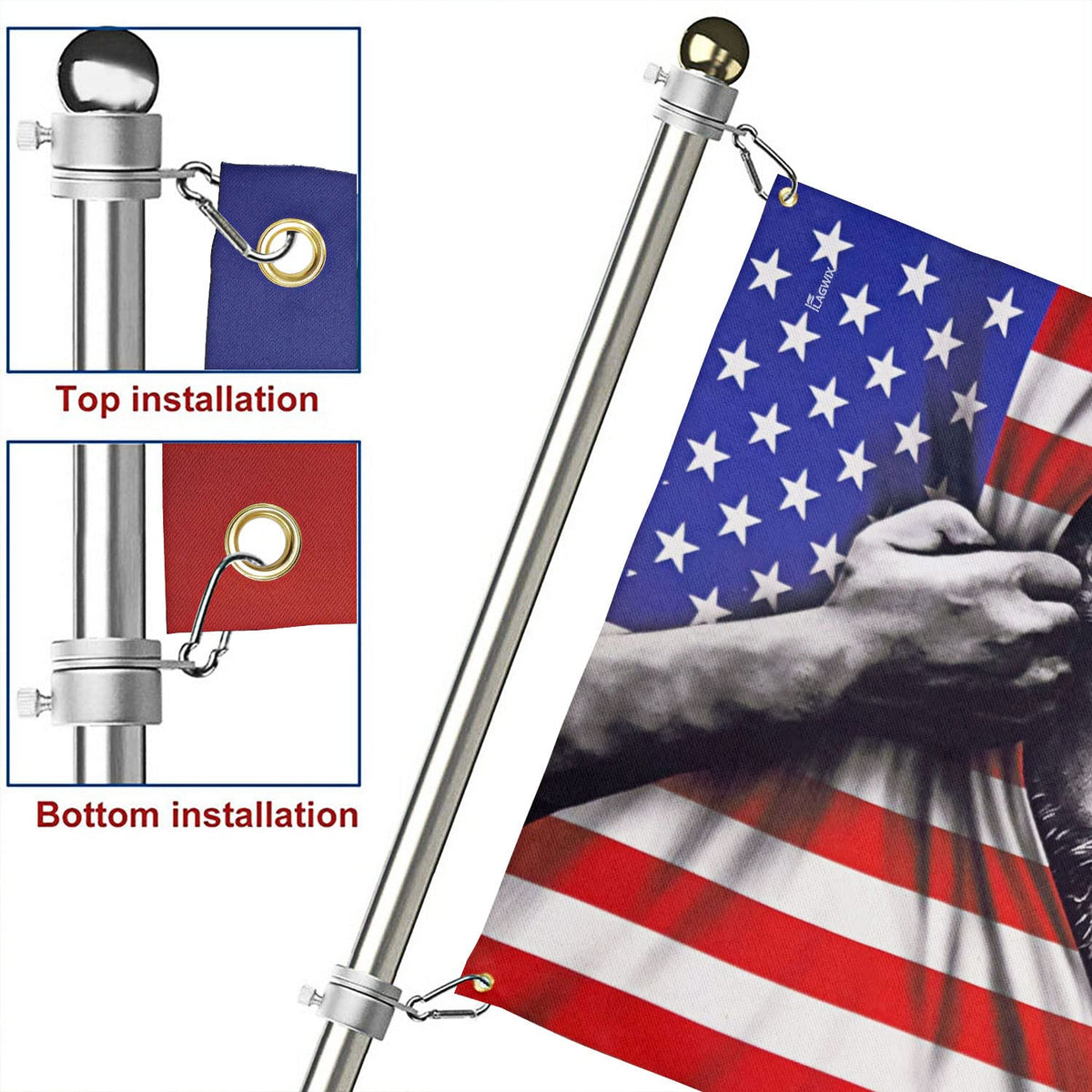 FLAGWIX patriotic gift flag for veterans and family supporters.