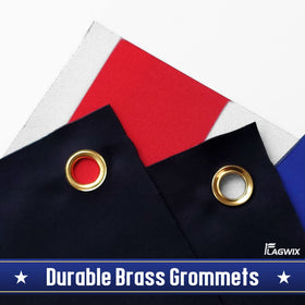 FLAGWIX indoor-outdoor decor flag enhances home or office patriotic flair.