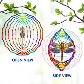 FLAGWIX stainless steel wind spinner features a swivel hook for smooth spinning.