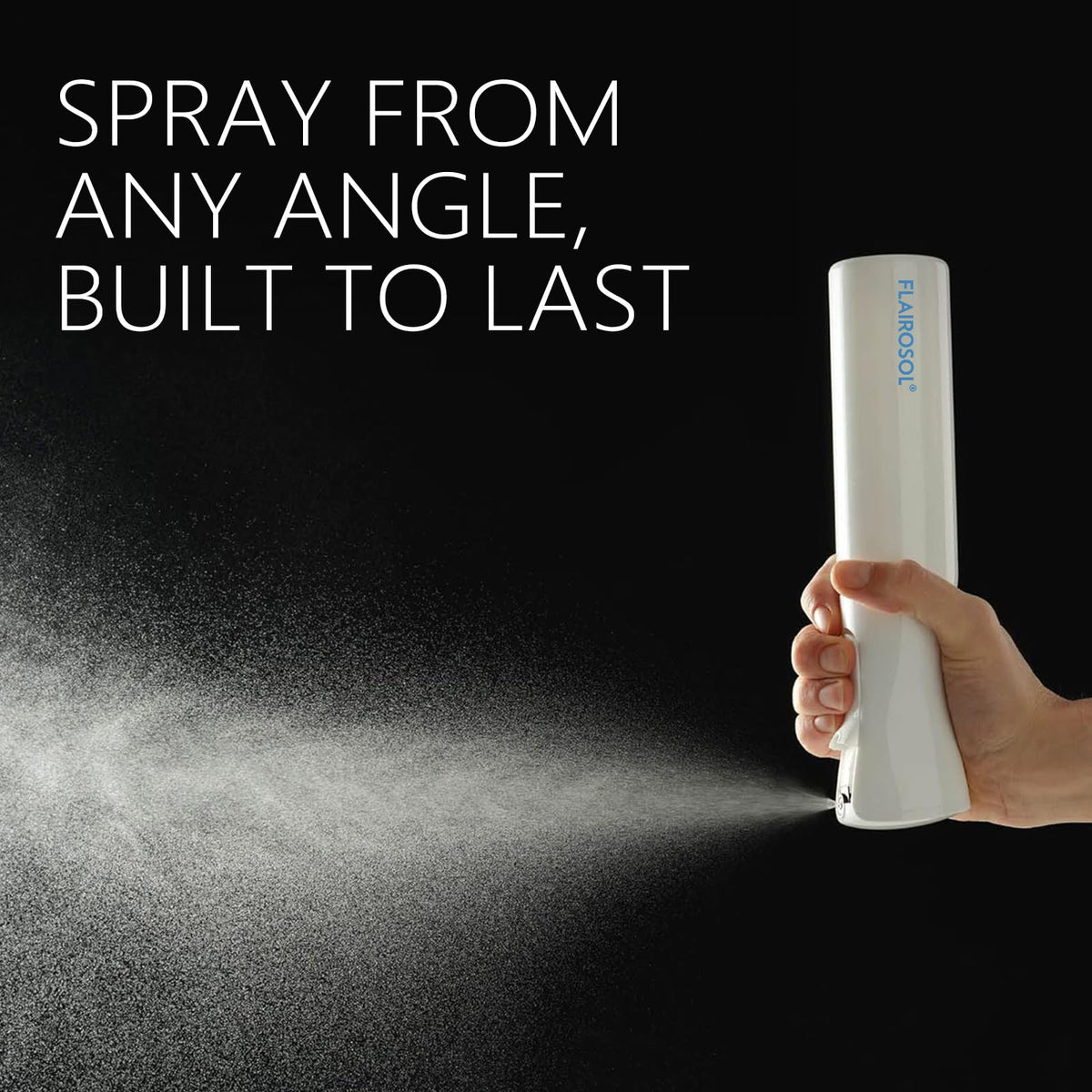 FLAIROSOL 300ml container is ready for daily spritzing with minimal refills.