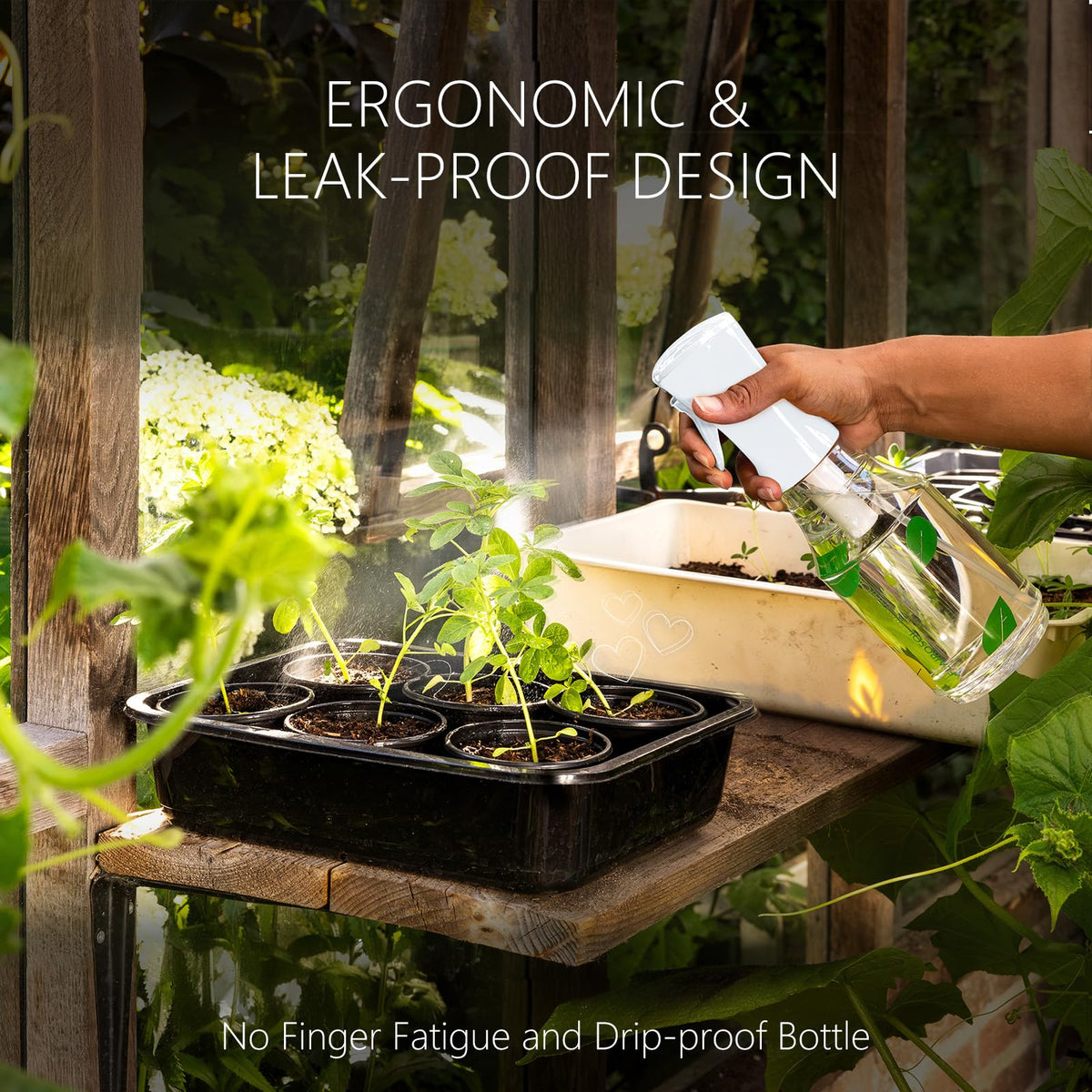 FLAIROSOL Botanica ergonomic trigger offers comfortable spray for long plant-care sessions without fatigue.