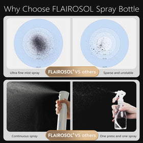 FLAIROSOL Quiet operation keeps your workspace peaceful while misting plants or cleaning.