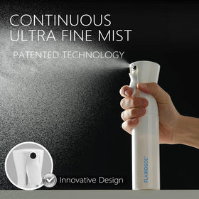 FLAIROSOL Ultra-fine mist spray ensures even coverage on large indoor areas.