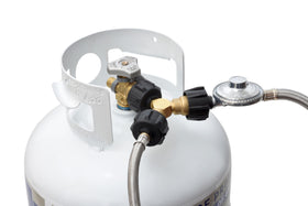 Flame King easy setup with quick connect between tank and devices.