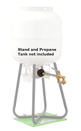 Flame King EZ lever shown to minimize leaks during home refilling.