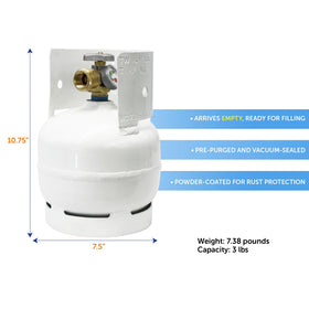 Flame King tank certified by DOT and Transport Canada for safe transport.