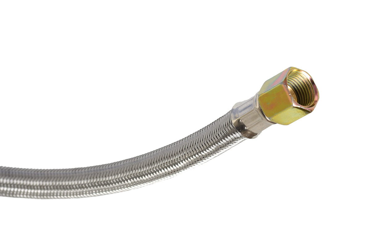 Flame King QCC1 3-8-in female flare connector ensures a tight seal.